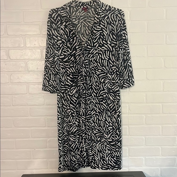 Merona Dresses & Skirts - MERONA Womens Dress Black and White Patterned Dress Office Professional Medium